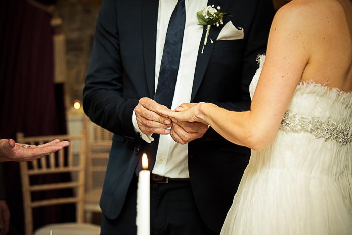 exchanging rings ceremony